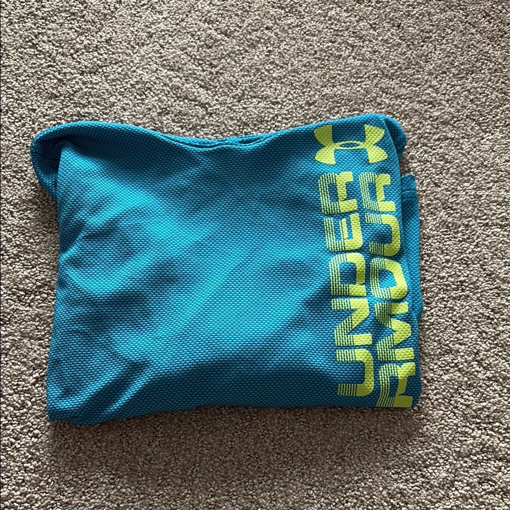 Under Armour Teal Hoodie with Yellow Logo